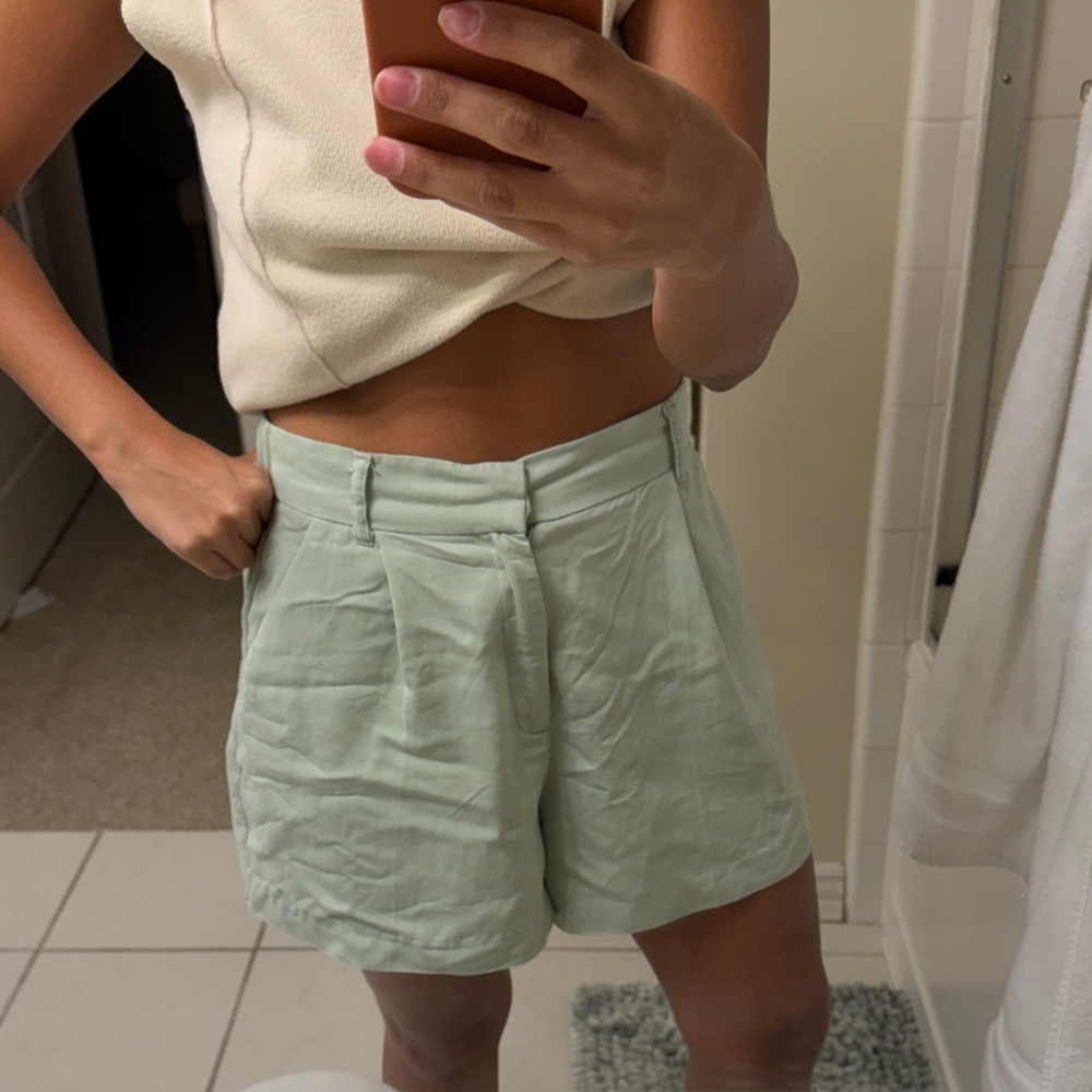 Zara Mint Green Shorts
